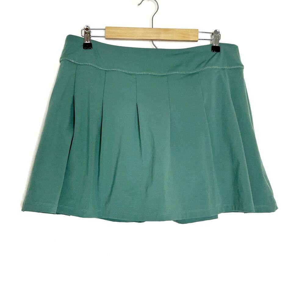 Lands' End Sea Green Mini Tennis Skort w/Pockets Womens Large